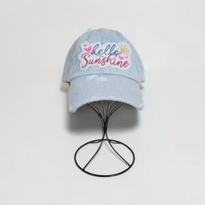 Distressed Denim Faded Blue 'Hello Sunshine' Women's Hat